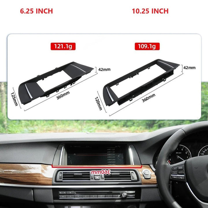 Car Craft Compatible With Bmw 5 Series F10 F18 Id4 Infotainment Display Screen Player Radio Frame Trim Lcd Cover Panel 65509301374 10.25 Inch CC-9021