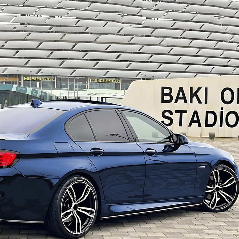 Car Craft Compatible With Bmw 5 Series F10 2010-2017 Side Skirt Splitter Trim Running Board Zst-1343 Gb Glossy Black