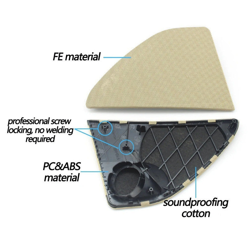 Car Craft Compatible With Bmw 5 Series F10 2010-2016 Car Door Upgraded Horn Loud Speaker Grill Sound Audio Cover Rear Beige Right 51427318824 - CAR CRAFT INDIA