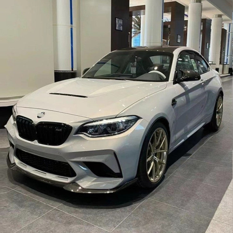 Car Craft Compatible With Bmw 2 Series F22 2014-2019 Upgraded Facelift Convert To M Sport M2cs Bodykit Front Bumper Grill Skirt Trim Gc F22/23-001 Usa