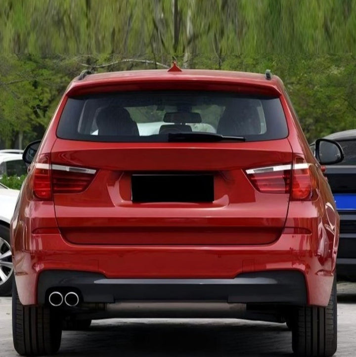 Car Craft Compatible With Bmw X3 Lci F25 2014-2017 Upgrade Convert To M Sport M Performance Mt M Tech X3m Bodykit Body Kit Rear Bumper After Lip Diffuser Skirs Splitter Gc F25 006 007 B 0-0
