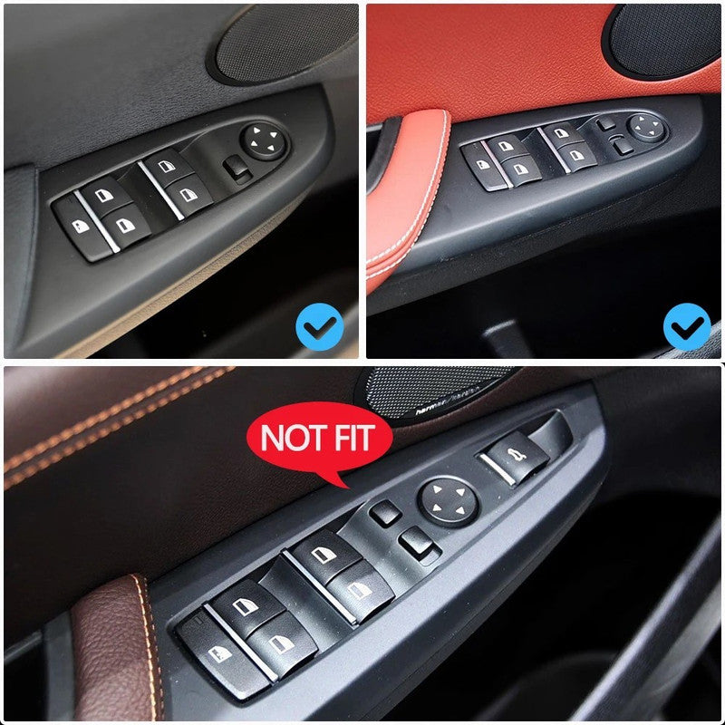 Car Craft Compatible With Bmw X3 F25 2011-2017 Car Front Door Window Lift Switch Cover Trim Outer Frame Handle 51417349323-1 - CAR CRAFT INDIA