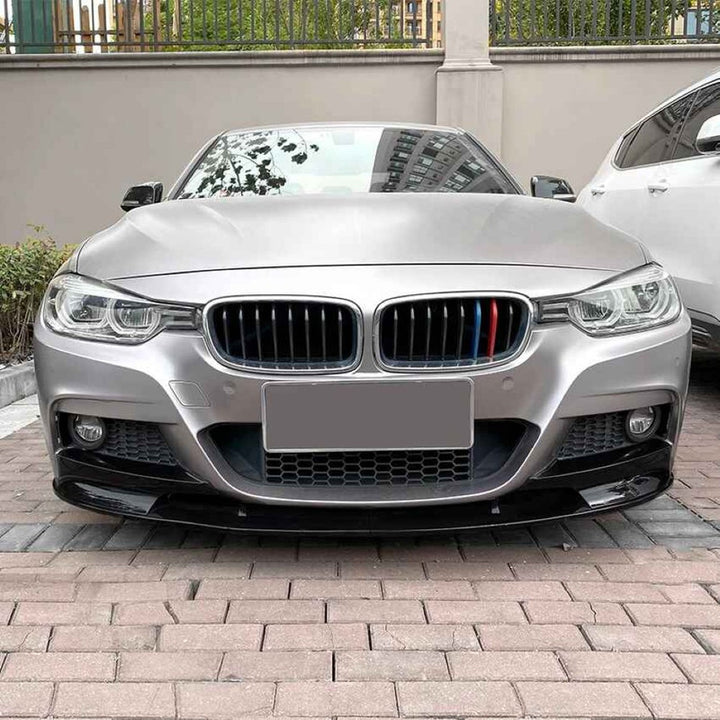 Car Craft Compatible With Bmw 3 Series F30 F31 2012-2018 M Pack M Sport M Tech M Performance Bumper Front Lip Splitter Skirt Trim Zst-403 Gb Glossy Black