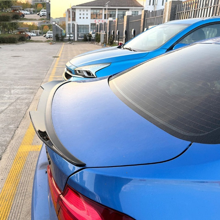 Car Craft Compatible With Bmw 3 Series F30 F80 2012-2018 M3 M4 Rear Trunk Wing Boot Roof Lip Spoiler M3 Style Zst-1467 Cf Carbon Fiber Look - CAR CRAFT INDIA