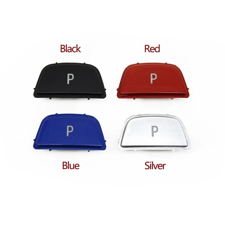 Car Craft Compatible With Bmw 1 2 3 4 5 6 7 Series F20 F30 F34 F10 F07 F06 F12 F01 F02 X3 X4 F25 F26 X5 X6 F15 F16 Gear Shift Lever Auto Parking Switch Letter P Button Cover Model B Red
