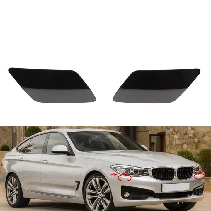 Car Craft Compatible With Bmw 3 Series Gt F34 2012-2019 Front Bumper Headlight Washer Spray Nozzle Cover 51117371847 Left CC-7935