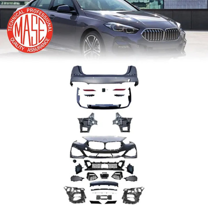 Car Craft Compatible With Bmw 2 Series F44 2020-2026 Upgrade Facelift Convertion Bodykit To M Sport M Tech Mt Front Rear Bumper Lip Diffsuer Skirt