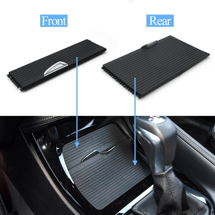 Car Craft Compatible With Bmw X1 F48 F49 2016-2021 X2 F39 2016-2021 Car Interior Center Armrest Drink Water Cup Holder Roller Curtain Blind Shutter Trim Front 51169299529-c