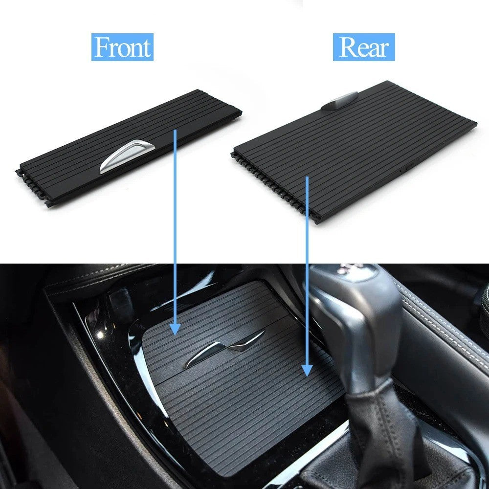 Car Craft Compatible With Bmw X1 F48 F49 2016-2021 X2 F39 2016-2021 Car Interior Center Armrest Drink Water Cup Holder Roller Curtain Blind Shutter Trim Rear 51169299529-d