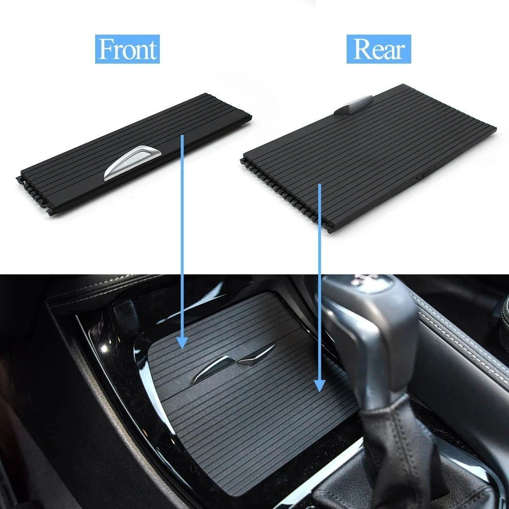 Car Craft Compatible With Bmw X1 F48 F49 2016-2021 X2 F39 2016-2021 Car Interior Center Armrest Drink Water Cup Holder Roller Curtain Blind Shutter Trim Set 51169299529-c 51169299529-d