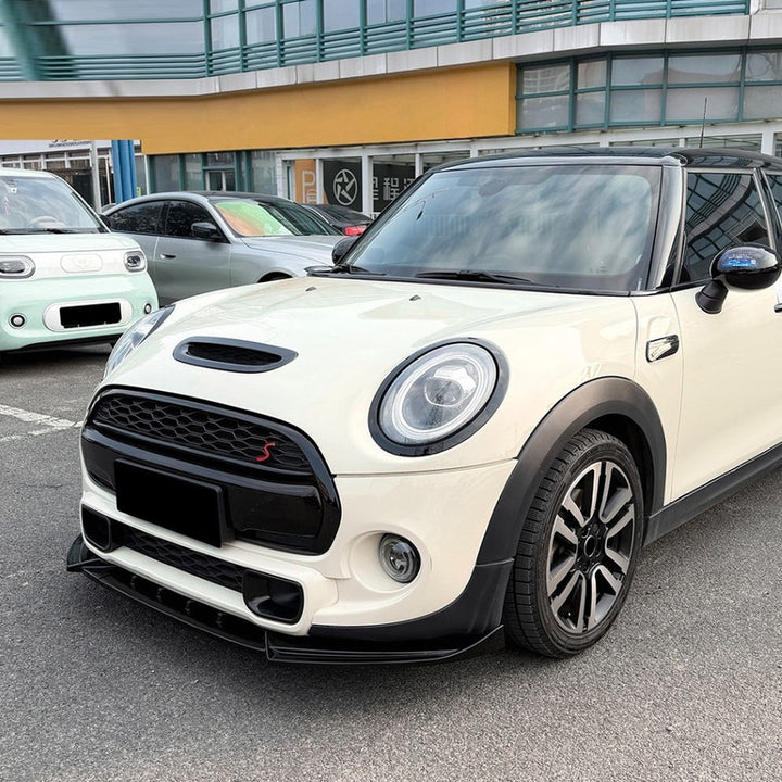 Car Craft Compatible With Mini Cooper F55 F56 F57 2014-2022 Front Bumper Lip Jcw Splitter Skirt Zst-1367 Gb Gloss Black Zst-1367 Gb Gloss Black