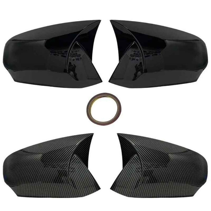 Car Craft Compatible With Renault Fluance 2010-2016 Rear View Case Wing Cap Shell Housing Mirror Covers 3m Tape Pasting Style Carbon Fiber Look