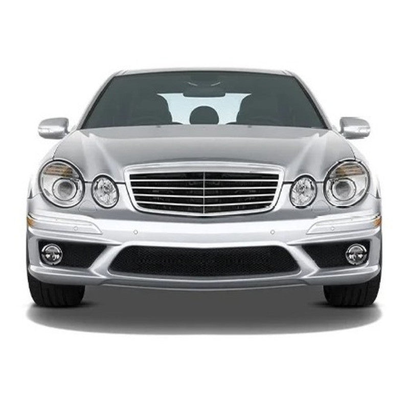 Car Craft Compatible With Mercedes Benz E Class W211 2007-2009 Front Bumper Upgrade Convert To Amg C63 Bumper Bodykit With Fog Lamp W211-001 Gc