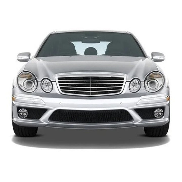 Car Craft Compatible With Mercedes Benz E Class W211 2007-2009 Front Bumper Upgrade Convert To Amg C63 Bumper Bodykit With Fog Lamp W211-001 Gc