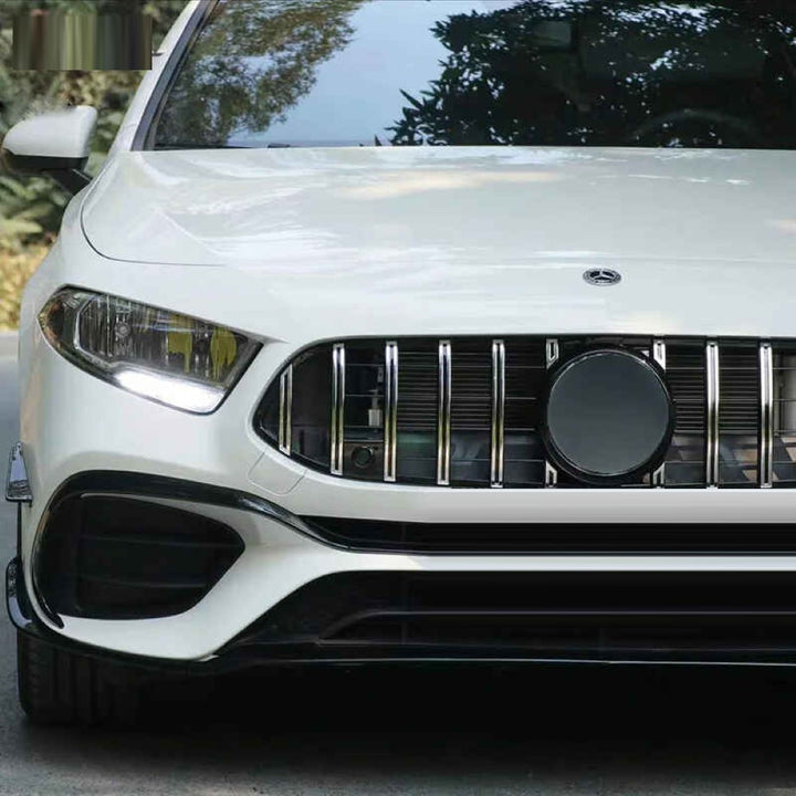 Car Craft Compatible With Mercedes Benz A Class W177 2018-2023 Upgrade Convert Upgrade to Amg45 Front Bumper Bodykit Skirst Lips Splitter A45 Style Zst W177-003 GC