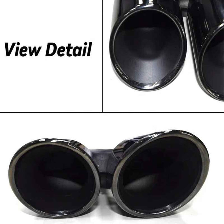 Car Craft Compatible With Bmw X3 X4 G01 G02 G08 2018-2023 Exhaust Tips Tail Pipe Midpipe Muffler With Clamp X3m X4m Style For 3.0 28i/30i Car G01/08-008 Gc