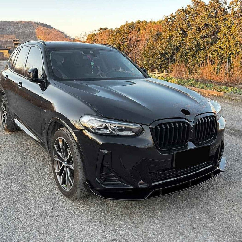Car Craft Compatible With Bmw X3 X4 G01 G02 Lci M Sport 2022-2024 Bumper Front Lip Splitter Skirt Trim 1 Piece Zst-1498 Gb Glossy Black