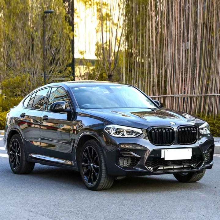 Car Craft Compatible With Bmw X4 G02 2018-2021 Upgrade Convert To M Sport M Performance X4m Bodykit Body Kit Front Bumper Lip Splitter Skirt Gc G01 08 003 004 Glossy Black