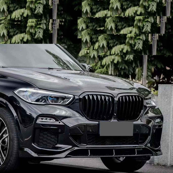 Car Craft Compatible With Bmw X5 G05 2018-2022 M Sport Mp M Performance Mt M Tech Bumper Upgrade Convert To X5m Aero Black Samurai Bodykit Diffuser Exhaust Front Lip Spoiler Splitter G05/g18-018 Gc