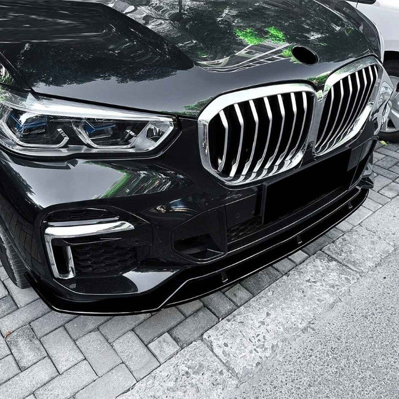 Car Craft Compatible With Bmw X5 G05 2019-2022 M Sport Front Bumper Lip Splitter Skirts Zst-1301 Cf Carbon Fiber Look - CAR CRAFT INDIA