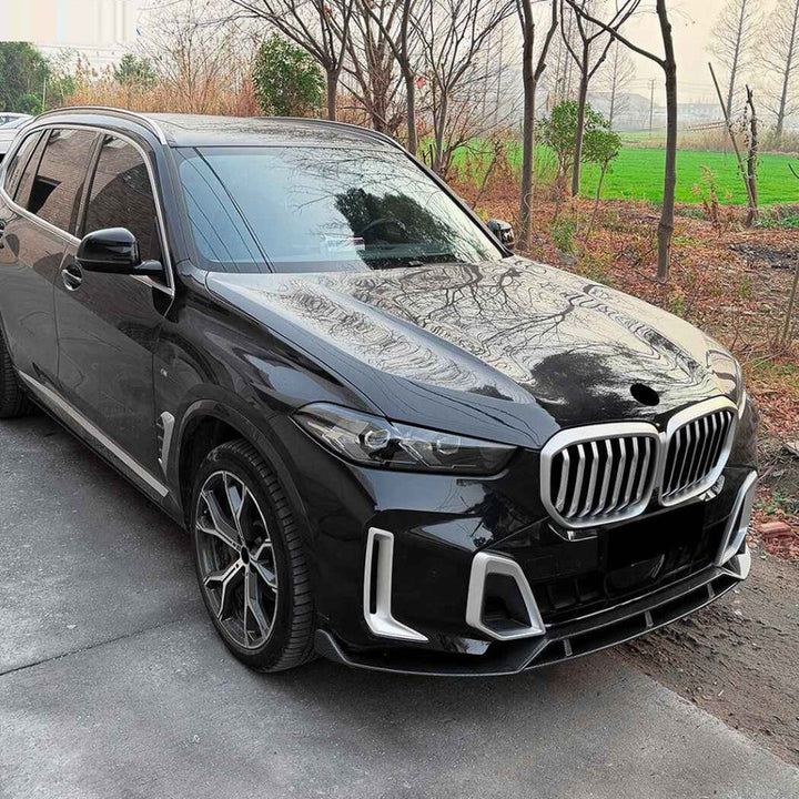 Car Craft Compatible With Bmw X5 F95 X6 F96 G05 G06 Lci M Sport 2024+ Bumper Front Lip Splitter Skirt Trim 1 Piece Zst-1500 Gb Glossy Black