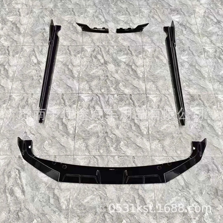 Car Craft Compatible With Bmw X5 G05 Lci 2023-2026 X5m Upgrade Convert To M Sport M Performance X5m Black Samurai Aero Kit Bodykit Body Kit Side Skirt Splitter Front Lip Diffuser Gc F95 002