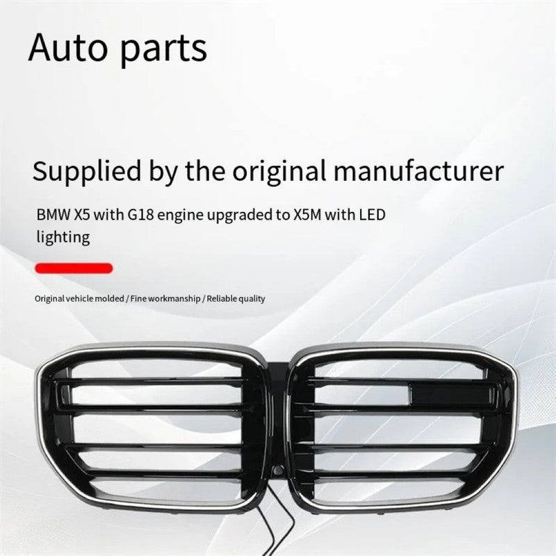 Car Craft Compatible With Bmw X5 G05 Lci 2023-2025 M Sport Front Bumper Show Illuminated Led Glow Grill CC-9673