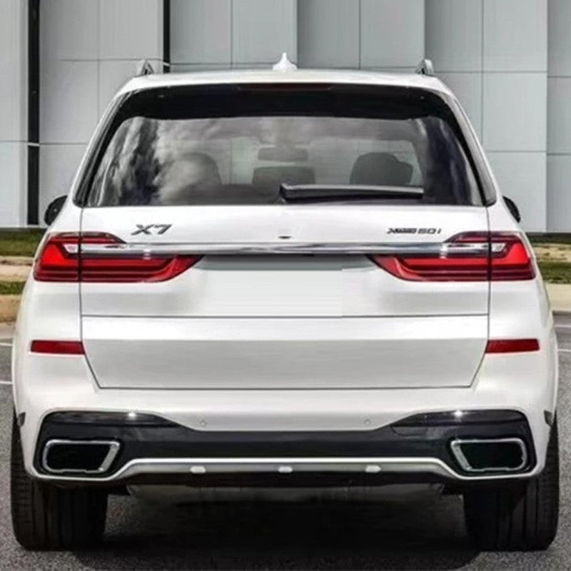 Car Craft Compatible With Bmw X7 G07 2019-2022 Front Rear Bumper Upgrade Convert To M Sport M Performance M Tech Mt Bodykit Body Kit Bumper Side Skirt Rear After Lip Diffuser Exhasut Pipe Tips Gc G07 005