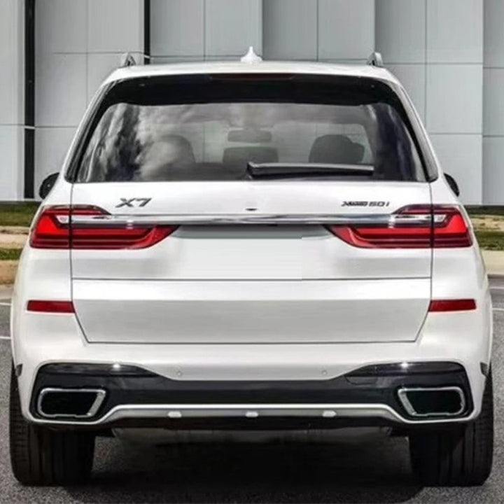 Car Craft Compatible With Bmw X7 G07 2019-2022 Front Rear Bumper Upgrade Convert To M Sport M Performance M Tech Mt Bodykit Body Kit Bumper Side Skirt Rear After Lip Diffuser Exhasut Pipe Tips Gc G07 005