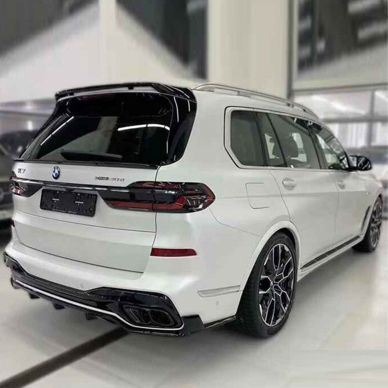 Car Craft Compatible With Bmw X7 G07 Lci 2023+ M Sport Mp M Performance Mt M Tech Bumper Upgrade Convert To X5m Aero Black Samurai Bodykit Diffuser Exhaust Front Lip Spoiler Splitter Gc