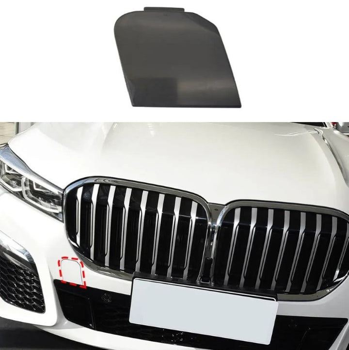 Car Craft Compatible With Bmw 7 Series G11 G12 Lci 2019-2021 M Sport Front Bumper Trailer Tow Towing Hook Hole Cover 51118745836 Unpainted - CAR CRAFT INDIA