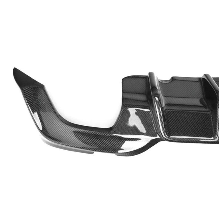 Car Craft Compatible With Bmw 3 Series G20 2019-2023 M Sport Rear Bumper Real Carbon Fiber Lip Diffuser Skirts Splitter F1 Style With Led Light - CAR CRAFT INDIA