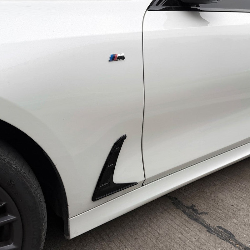 Car Craft Compatible With Bmw 3 Series G20 G28 2019-2025 Side Fender Vent Cover Trim Skirt Flag Zst-1480 Gb Glossy Black