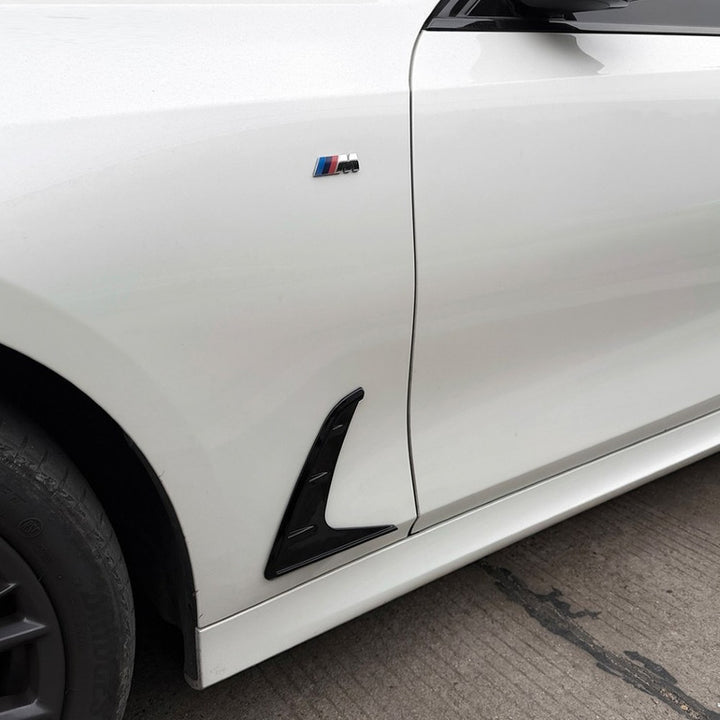 Car Craft Compatible With Bmw 3 Series G20 G28 2019-2025 Side Fender Vent Cover Trim Skirt Flag Zst-1480 Gb Glossy Black