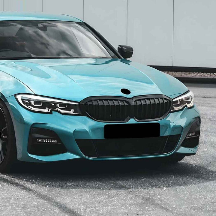 Car Craft Compatible With Bmw 3 Series G20 G21 Pre-facelift 2019-2022 Front Bumper Show Gril Glossy Black Single Line