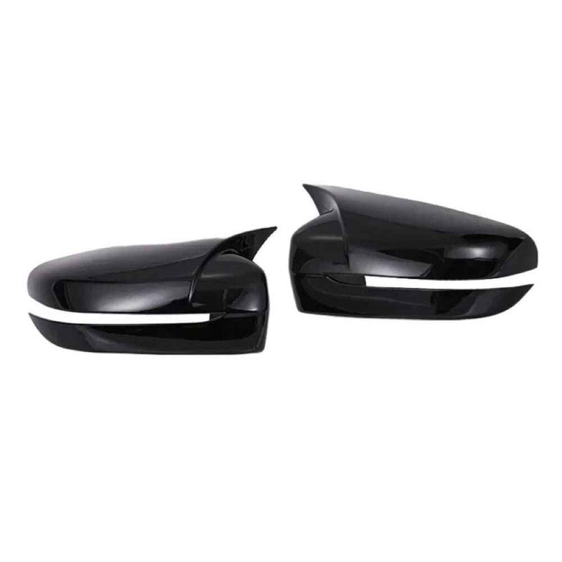 Car Craft Compatible With Bmw 3 4 5 7 8 Series G20 G28 G22 G11 G12 G30 G38 2018-2025 Side Rear View Case Wing Cap Shell Housing Mirror Covers 3m Tape Pasting Style Glossy Black CC-11552