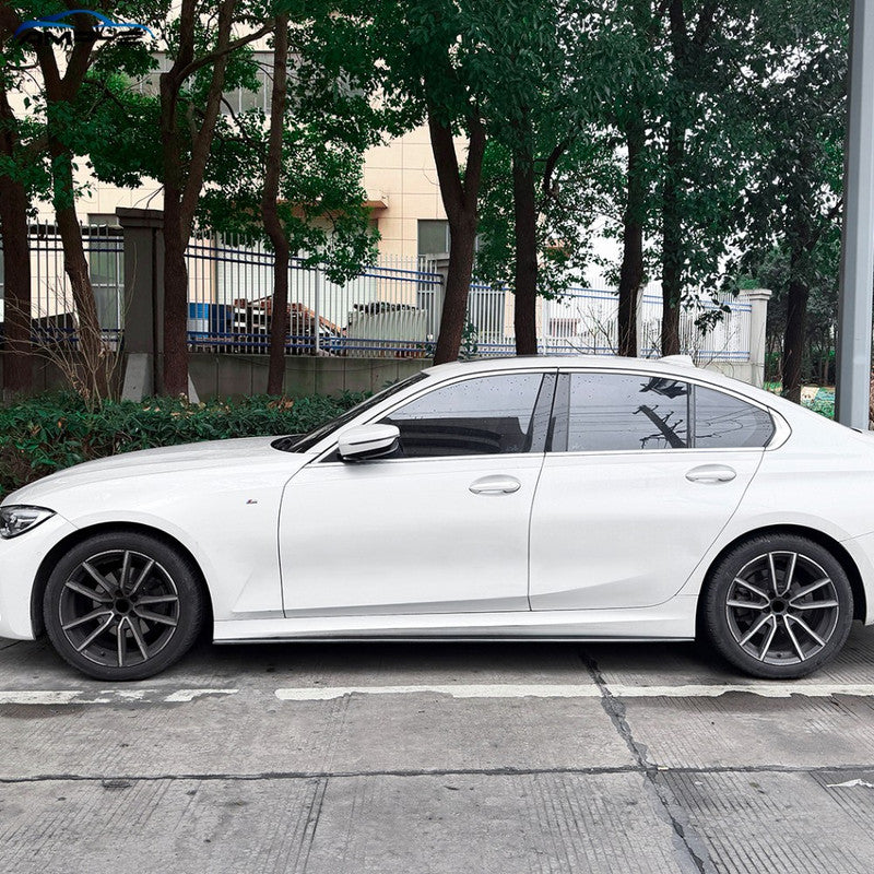 Car Craft Compatible With Bmw 3 Series G20 2019-2025 Side Skirt Splitter Trim Running Board Ac Style Swb Car Zst-1548 Carbon Fiber Look