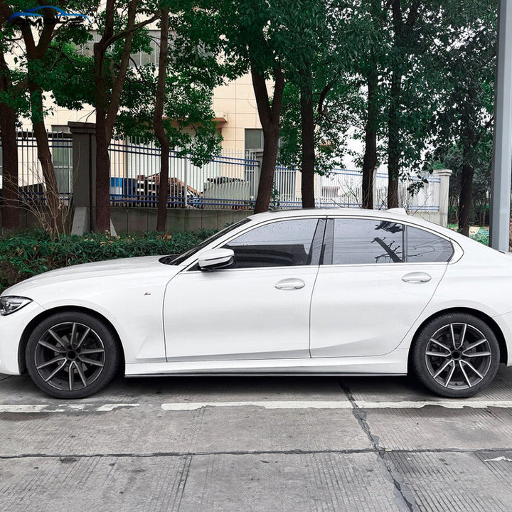 Car Craft Compatible With Bmw 3 Series G20 2019-2025 Side Skirt Splitter Trim Running Board Ac Style Swb Car Zst-1548 Glossy Black