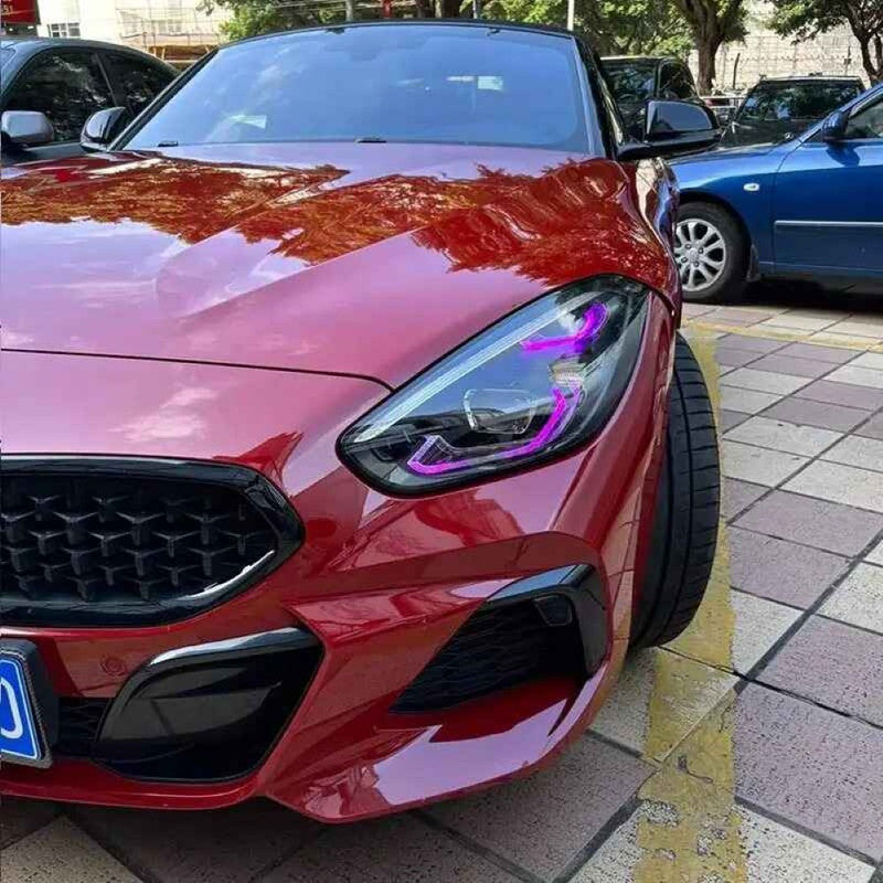 Car Craft Compatible With Bmw Z4 G29 2019-2023 Led Style Headlight Drl Daytime Running Light Angel Eye Led Module Rgb Chip Color Csl Style Europe - CAR CRAFT INDIA