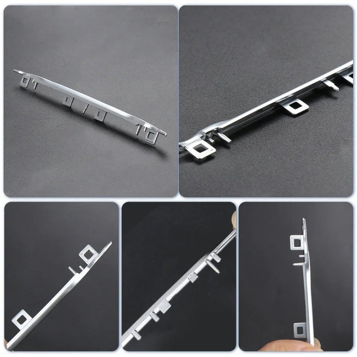 Car Craft Compatible With Bmw 5 Series G38 2018-2023 6 Series Gt G32 2017-2024 7 Series G11 G12 2016-2022 Dashboard Center Console Air Ac Vent Trim Strip Chrome 61316999435-1 Rear CC-9053