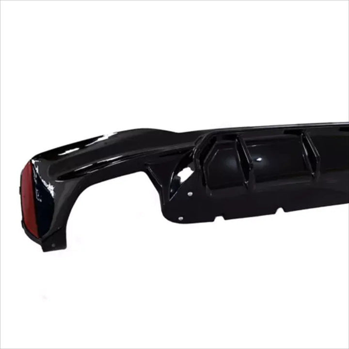 Car Craft Compatible With Bmw 5 Series Lci G30 G38 F90 2021-2023 M Sport M5 Rear Bumper Lip Diffuser Skirt 3 Line G30/38-031/032 Gb Gloss Black