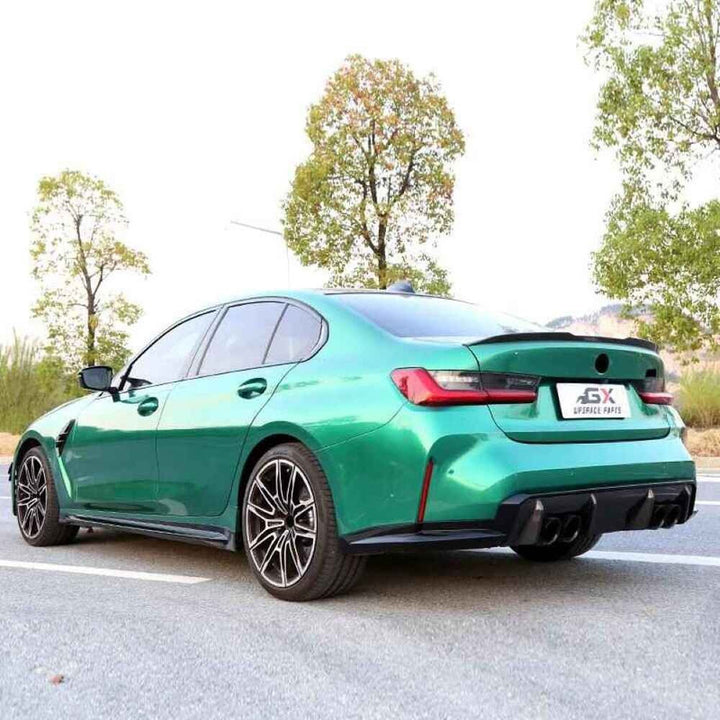 Car Craft Compatible With Bmw 3 Series G20 2019-2023 Exhaust Tips Tail Pipe Midpipe Muffler With Clamp Black