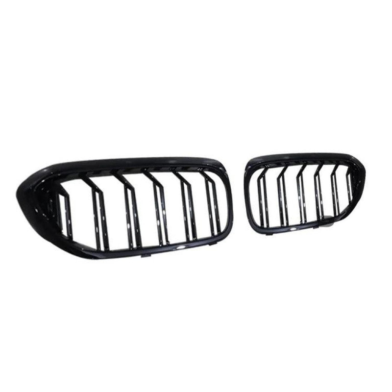 Car Craft Compatible With Bmw 5 Series G30 G38 F90 2018-2020 Front Bumper Show Grill M5 Style Cross Bar Glossy Black G30/38-022