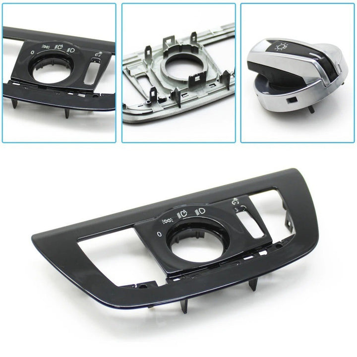 Car Craft Compatible With Bmw 5 Series G30 6 Series Gt G32 2017-2023 Car Headlamp Headlight Rotary Switch Knob Cover
