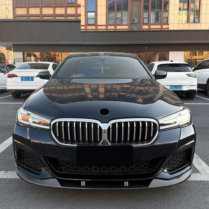 Car Craft Compatible With Bmw 5 Series G30 Lci 2021-2024 M Sport M Tech M Performance Bumper Front Lip Splitter Skirt Trim Zst-1514 Gb Glossy Black