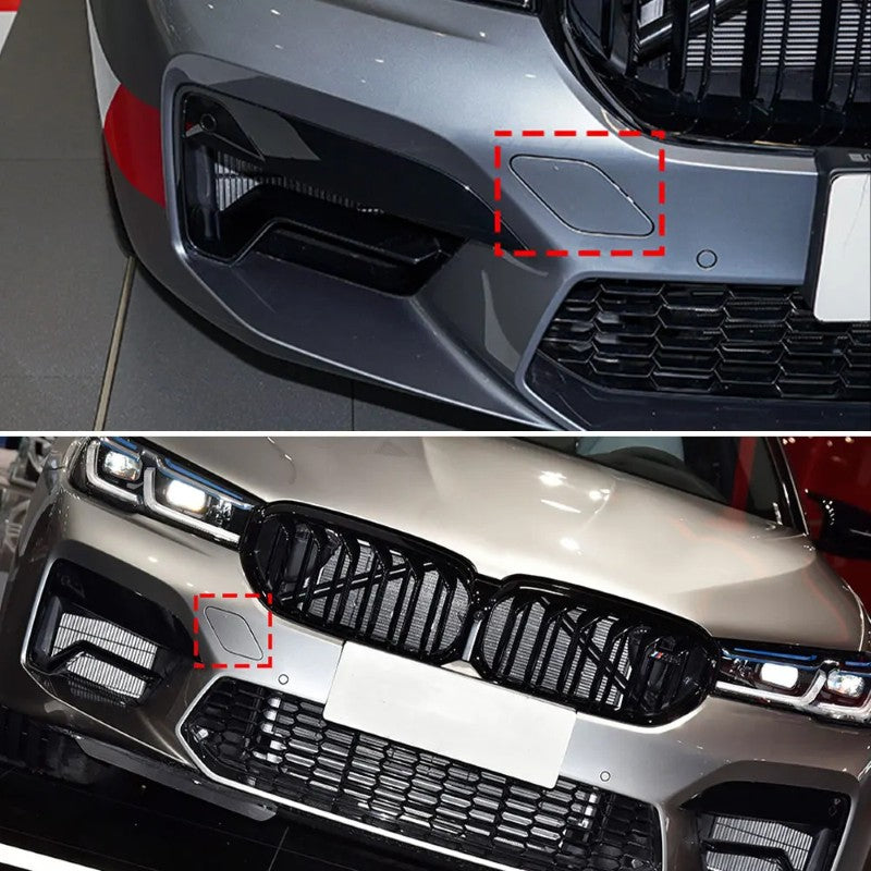 Car Craft Compatible With Bmw 5 Series G30 F90 Lci M5 2021-2025 Front Bumper Trailer Tow Towing Hook Hole Cover 51118746626 Unpainted - CAR CRAFT INDIA