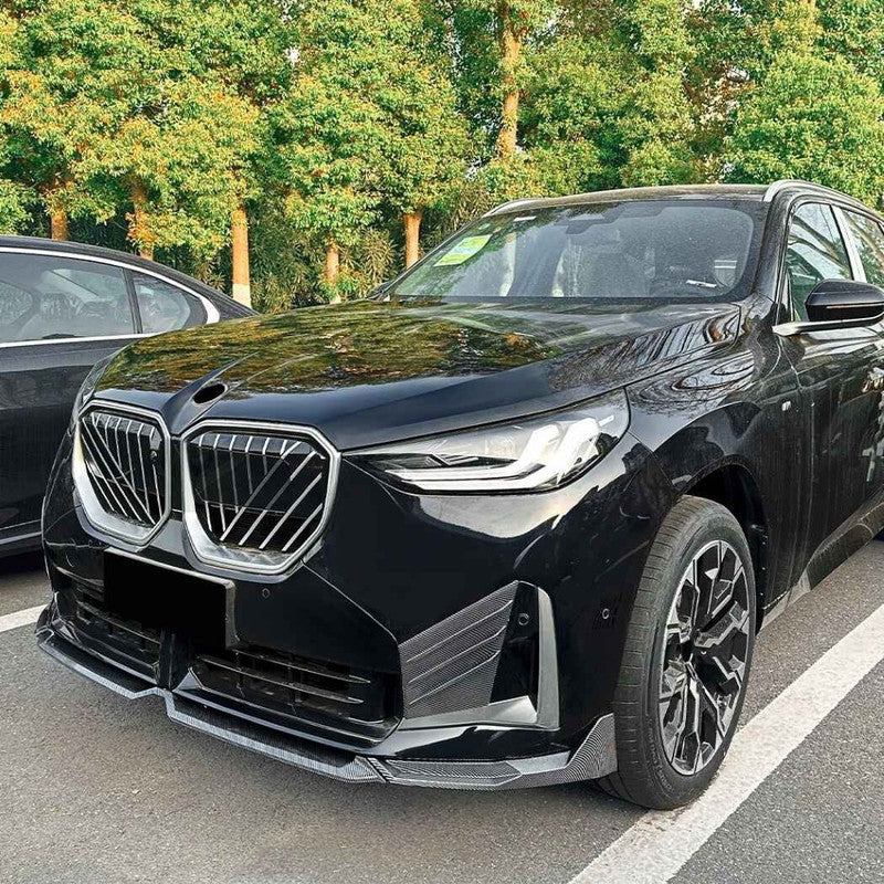 Car Craft Compatible With Bmw X3 G45 2025+ M Sport Front Bumper Skirts Splitter Fog Gril Cover Trim Zst-1162 Gb Glossy Black - CAR CRAFT INDIA