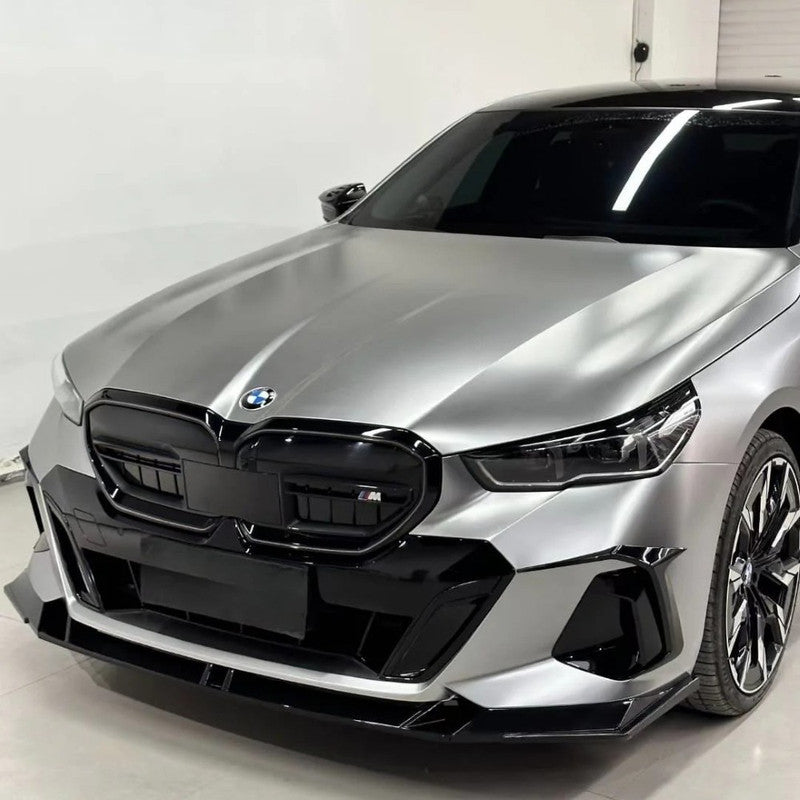 Car Craft Compatible With Bmw 5 Series G60 2024+ Front Bumper Lip Splitter Skirts Trim Canards Air Knife V Ten Vten Style - CAR CRAFT INDIA