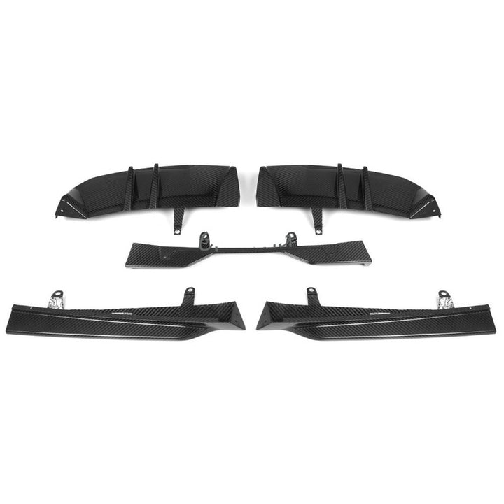 Car Craft Compatible With Bmw 5 Series G60 2024+ M Performance M Sports Mt Mp M5 Front Bumper Lip Splitter Skirts Carbon Fiber Look G60-013/014 Cf Gc