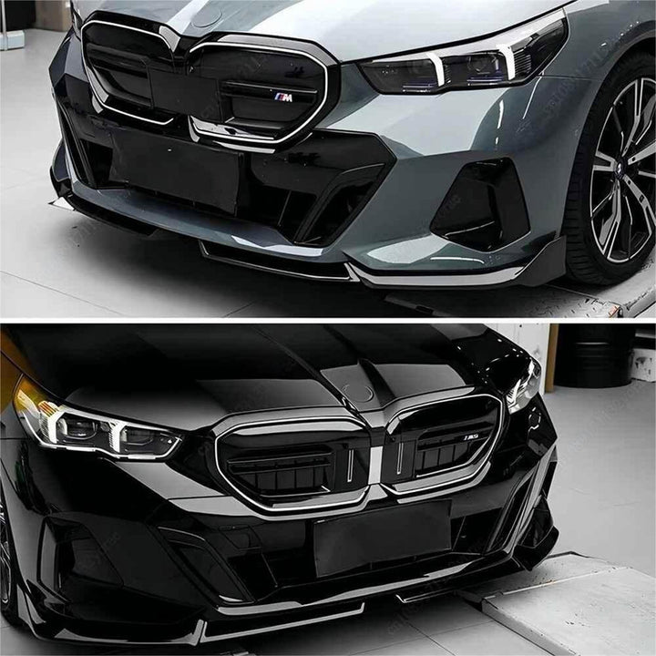 Car Craft Compatible With Bmw 5 Series G60 2024+ M Sprot M Performance Mp Front Bumper Lip Splitter Skirts Carbon Fiber Look G60/68-007/008 Cf Gc